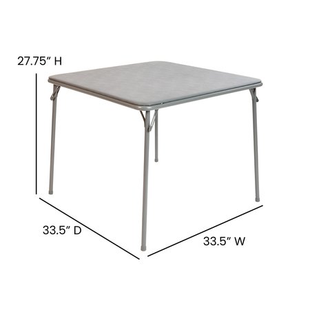 Flash Furniture Gray Folding Card Table - Portable Game Table JB-2-GY-GG